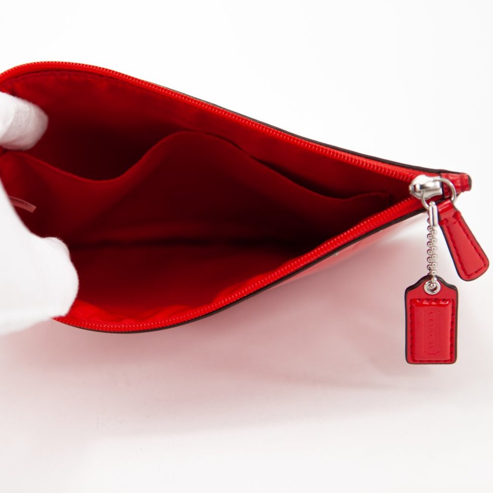 COACH Red Patent Leather Tech Case with Studs - Picture 2 of 10